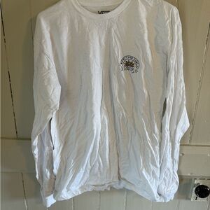 Vans White Long Sleeve Tee